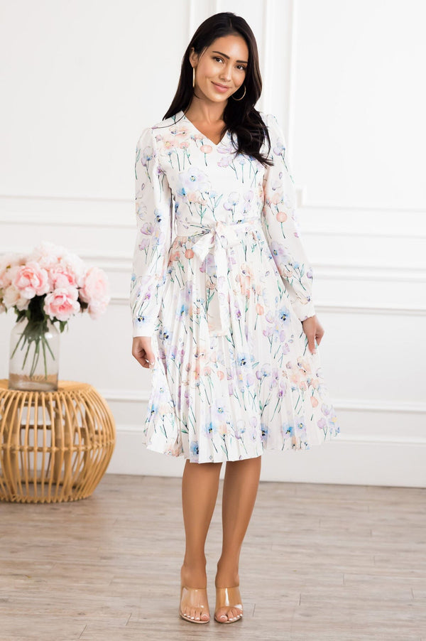 The May Modest Floral Dress 1141