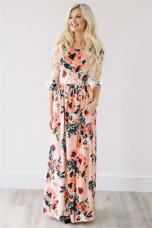 Cute floral 2024 maxi dresses