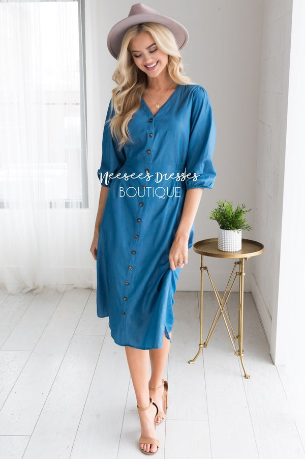 Denim Button Front Modest Dress Best Place To Buy Modest Dress Online Modest Dresses And 6374