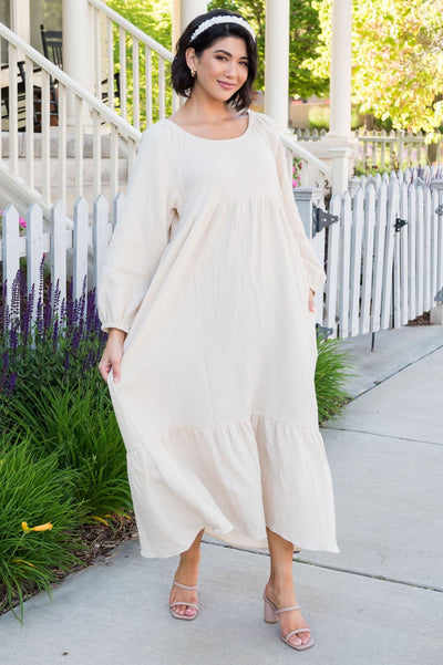 The Sophi Modest Gauze Dress - NeeSee's Dresses