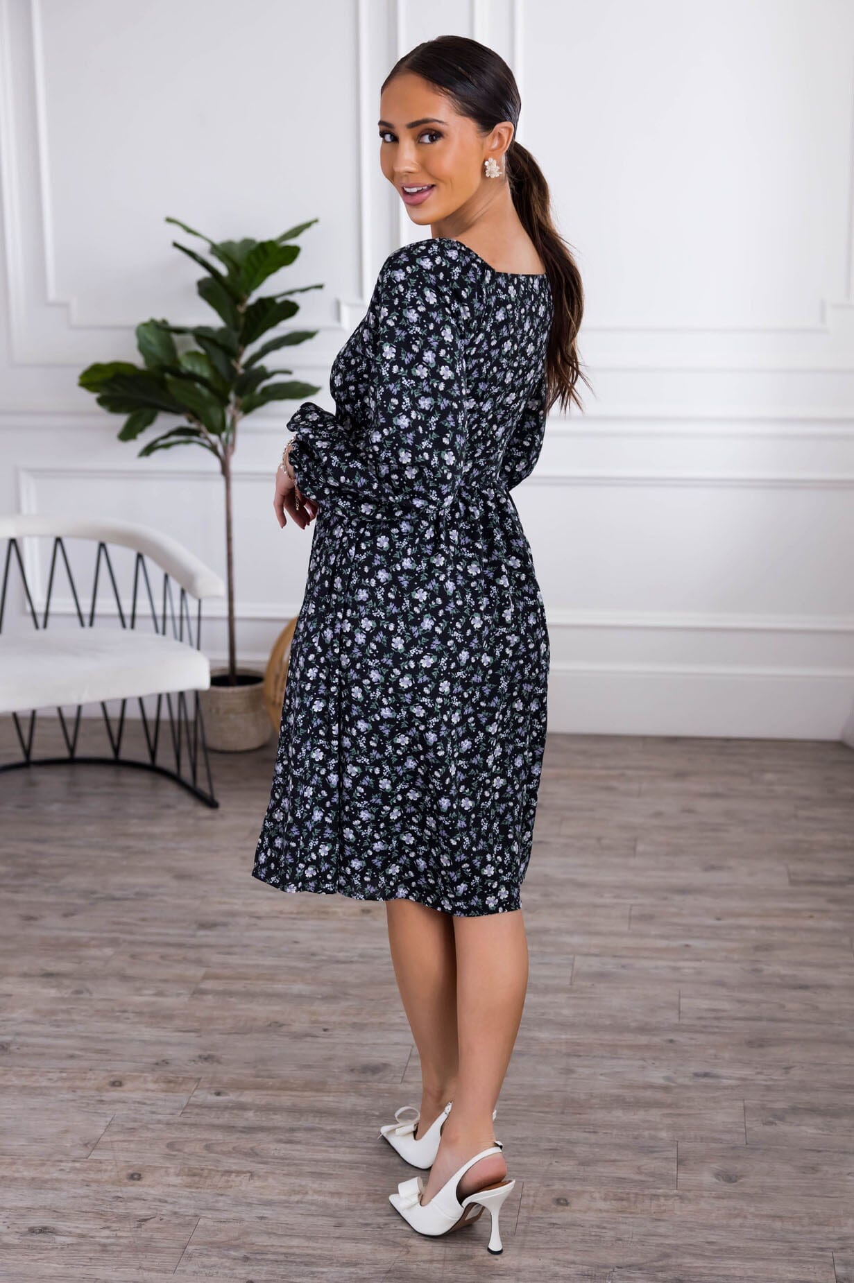 The Bryce Modest floral Dress