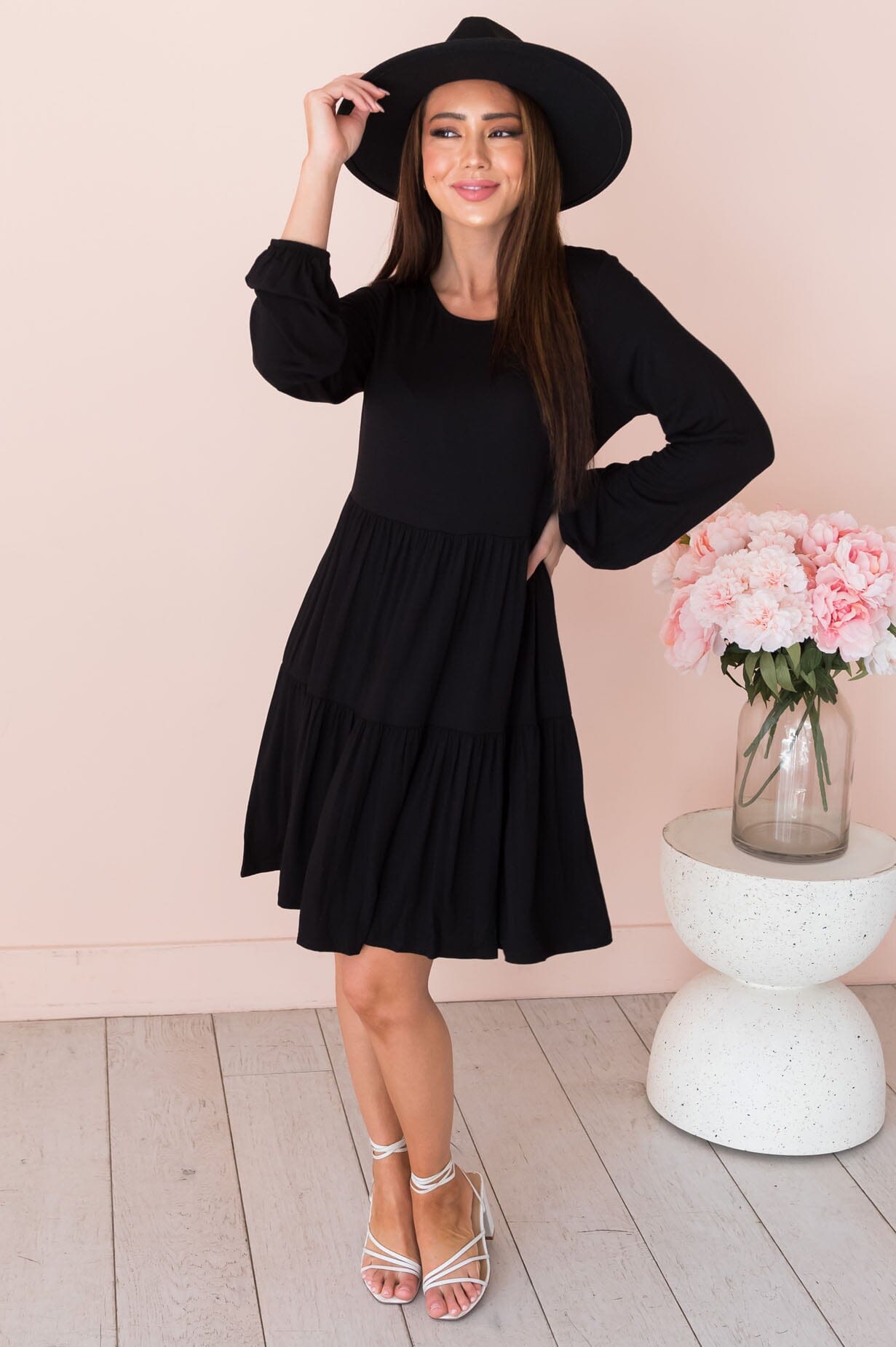 The Keiley Modest Fit & Flare Dress - NeeSee's Dresses
