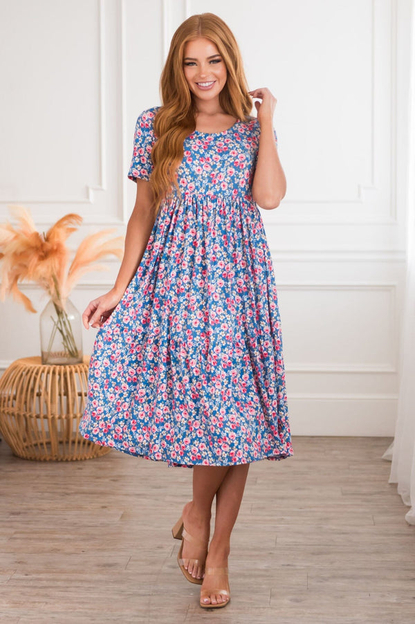 The Evonne Modest Floral Dress