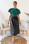 Dreams To Follow Faux Leather Skirt Skirts vendor-unknown