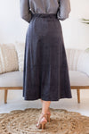 Smooth As Velvet Cord Skirt Skirts vendor-unknown