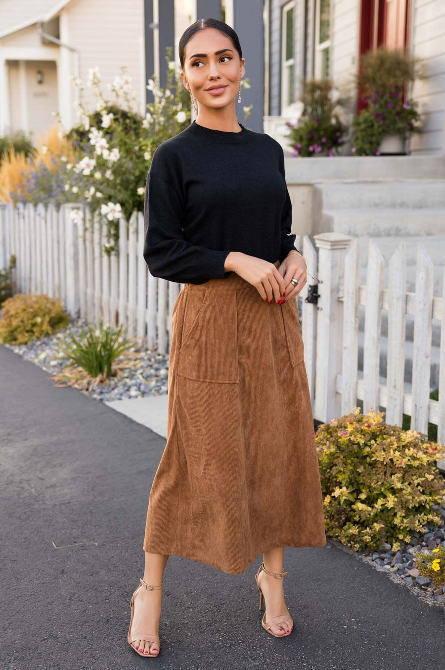 Rich In Love Corduroy Skirt