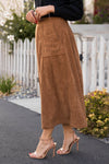 Rich In Love Corduroy Skirt Modest Dresses vendor-unknown