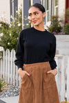 Chill Time Slouchy Sweater Tops vendor-unknown