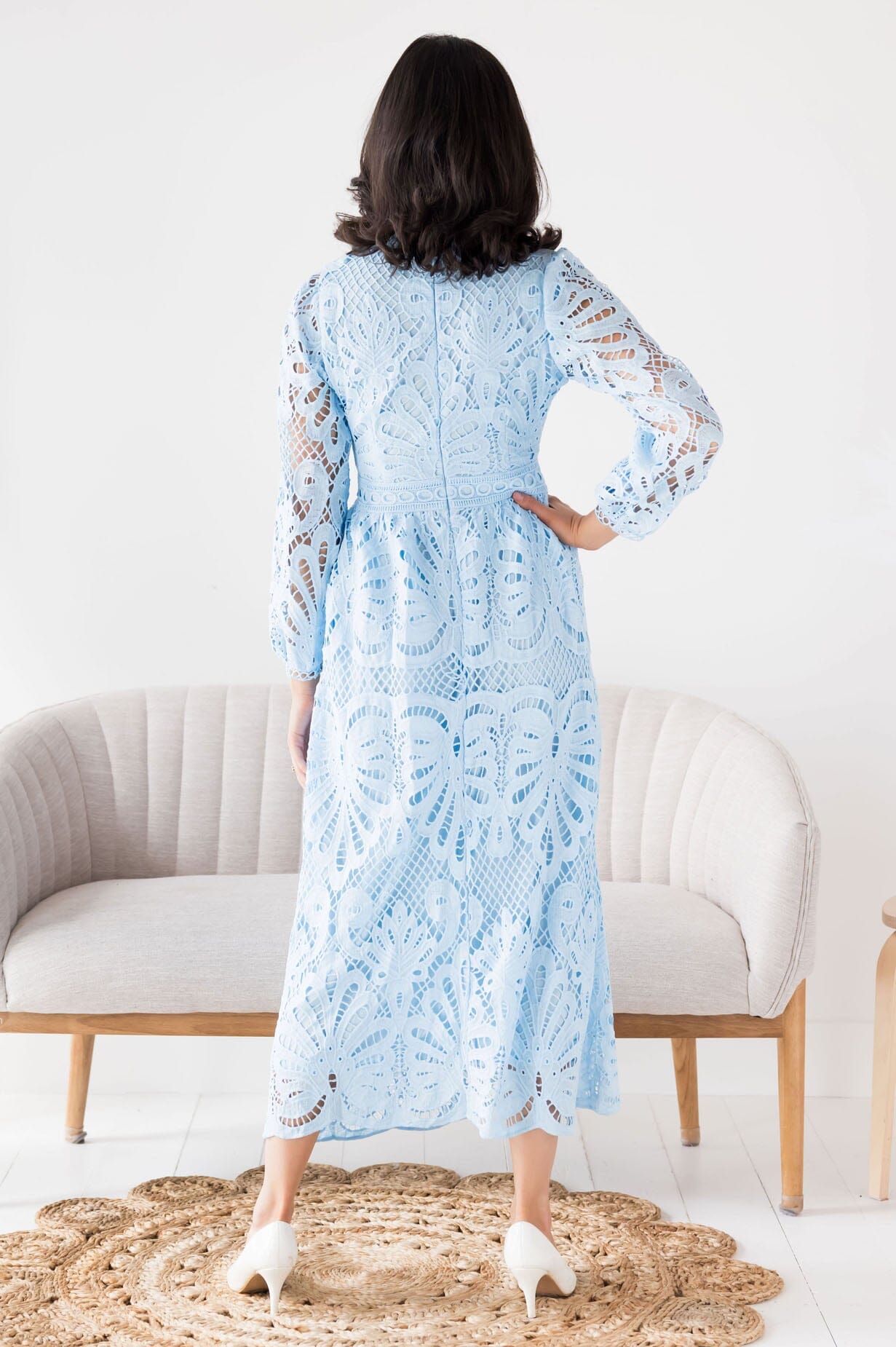 The Joleen Modest Lace Dress