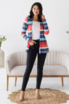 Time To Travel Striped Cardigan Tops vendor-unknown