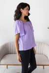 Lovely Lessons Textured Blouse Tops vendor-unknown