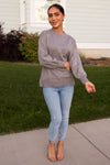 Chill Time Slouchy Sweater Tops vendor-unknown