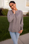 Chill Time Slouchy Sweater Tops vendor-unknown