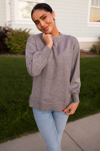 Chill Time Slouchy Sweater Tops vendor-unknown 