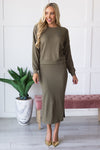 Classy And Cozy Modest Sweater Skirt Tops vendor-unknown