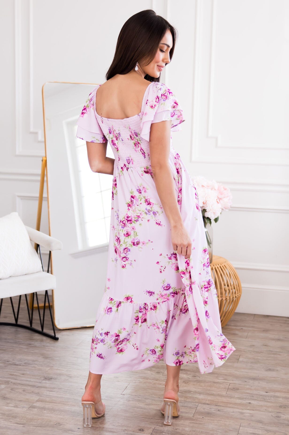 Bardot pink maxi shops dress