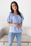 Lovely Lessons Textured Blouse Tops vendor-unknown