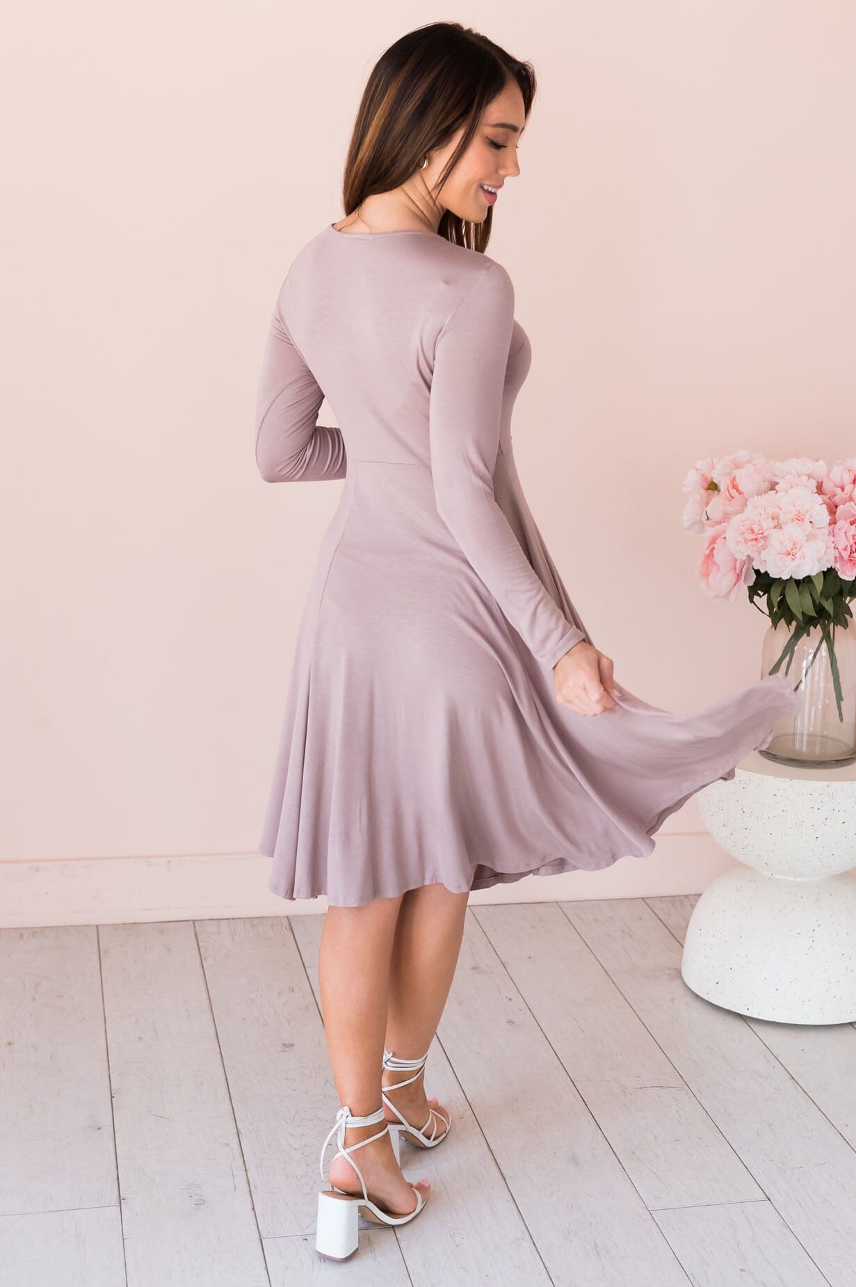 The Keiley Modest Fit & Flare Dress - NeeSee's Dresses