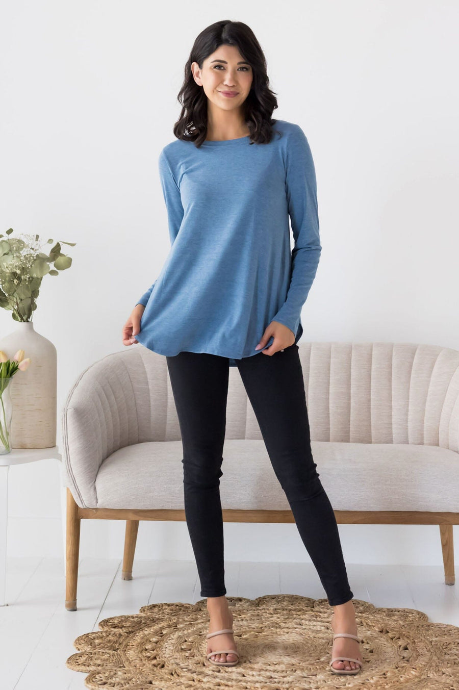 Beautifully Basic Long Sleeve Top NeeSee's Dresses 