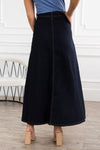 The Cantina Denim Button Skirt Modest Dresses vendor-unknown