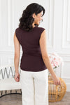 Cap Sleeve Modest Layering Tee Tops vendor-unknown