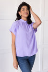 Heart & Humility Tie Back Blouse Tops vendor-unknown