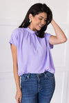 Heart & Humility Tie Back Blouse Tops vendor-unknown