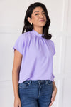 Heart & Humility Tie Back Blouse Tops vendor-unknown