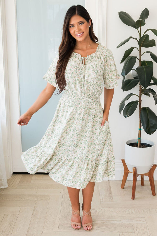 The McKenzy Modest Floral Dress