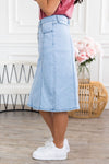 Baseball Ready Denim Skirt Modest Dresses vendor-unknown