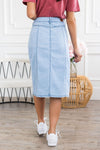 Baseball Ready Denim Skirt Modest Dresses vendor-unknown