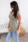 Cap Sleeve Modest Layering Tee Tops vendor-unknown