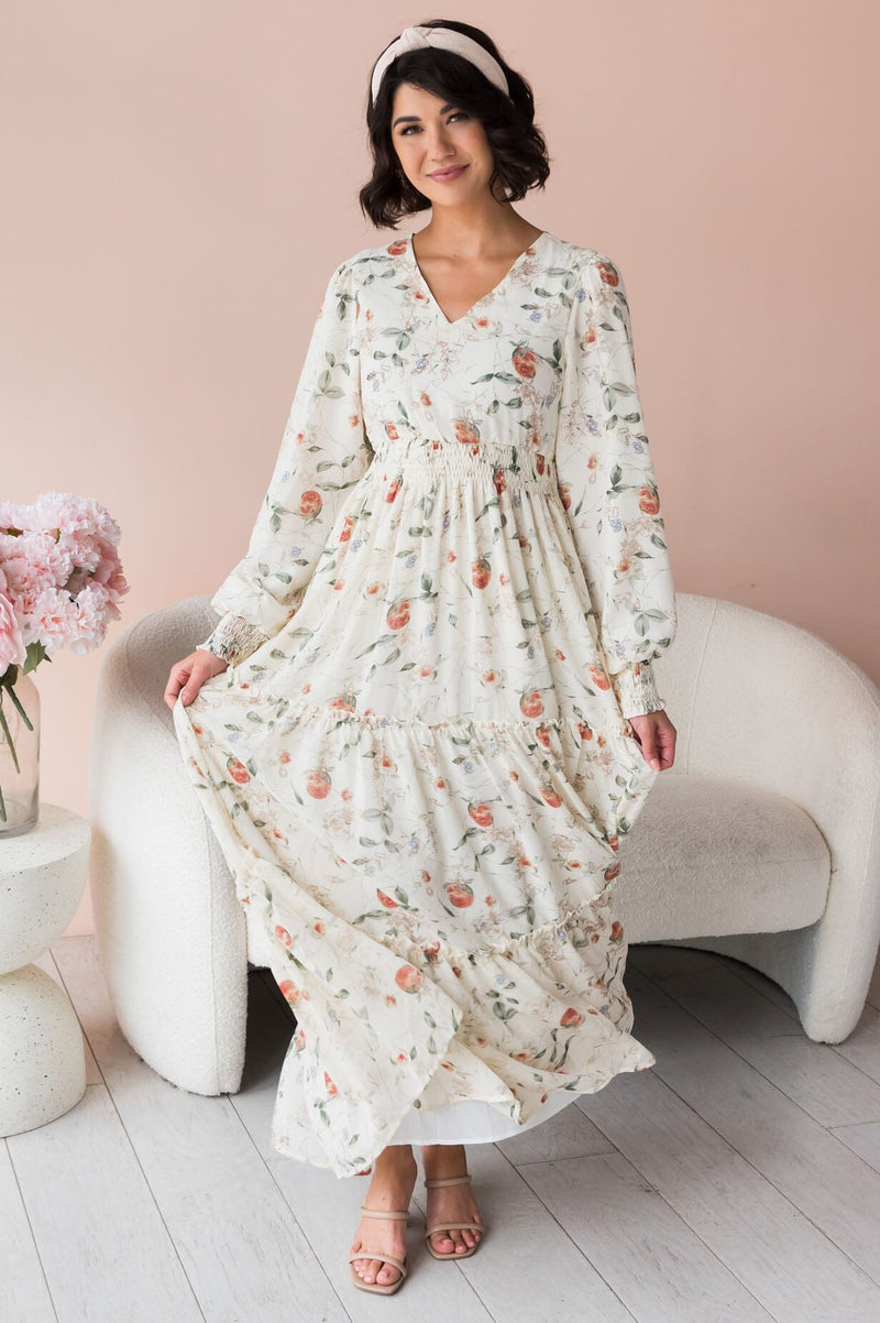 The Jacey Modest Floral Maxi Dress