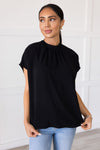 Heart & Humility Tie Back Blouse Tops vendor-unknown