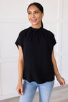 Heart & Humility Tie Back Blouse Tops vendor-unknown