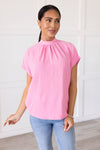 Heart & Humility Tie Back Blouse Tops vendor-unknown 