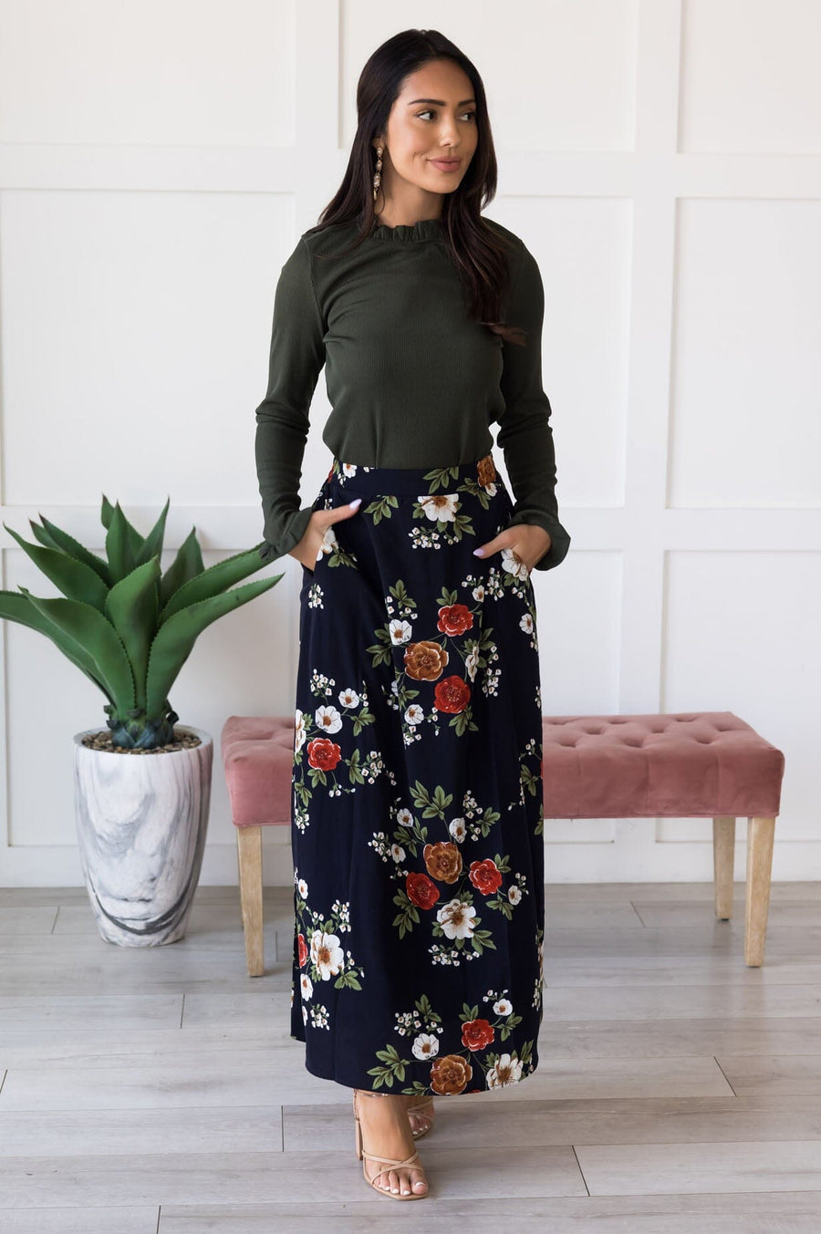 Sunset Ready Slip Skirt Modest Dresses vendor-unknown 