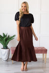 Promised High Waist Maxi Skirt Modest Dresses vendor-unknown