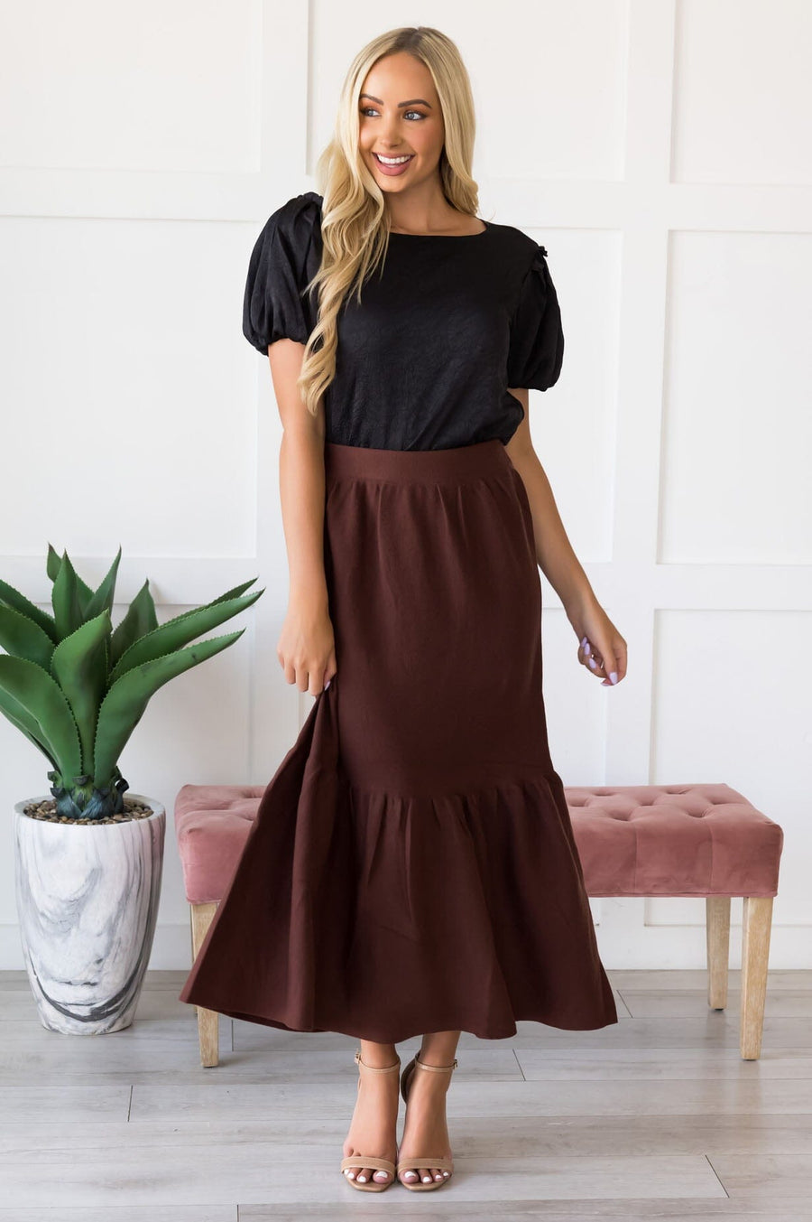 Promised High Waist Maxi Skirt