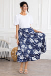 Flower Fields Maxi Skirt Modest Dresses vendor-unknown