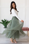 Steal The Day Tulle Skirt Modest Dresses vendor-unknown