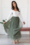 Steal The Day Tulle Skirt Modest Dresses vendor-unknown