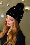 As Precious As Pearls Pom Pom Beanie Accessories & Shoes Leto Accessories 