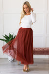 Steal The Day Tulle Skirt Modest Dresses vendor-unknown