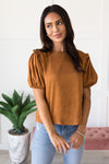 Joyous Puff Sleeve Blouse Tops vendor-unknown