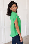 Heart & Humility Tie Back Blouse Tops vendor-unknown