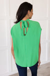 Heart & Humility Tie Back Blouse Tops vendor-unknown