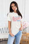 America The Beautiful Graphic Tee Modest Dresses vendor-unknown