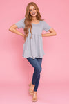 No Complications Babydoll Top Modest Dresses vendor-unknown