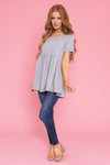 No Complications Babydoll Top Modest Dresses vendor-unknown